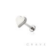 POKER CARD SHAPE THREADLESS (PUSH IN) 316L SURGICAL STEEL LABRET SET